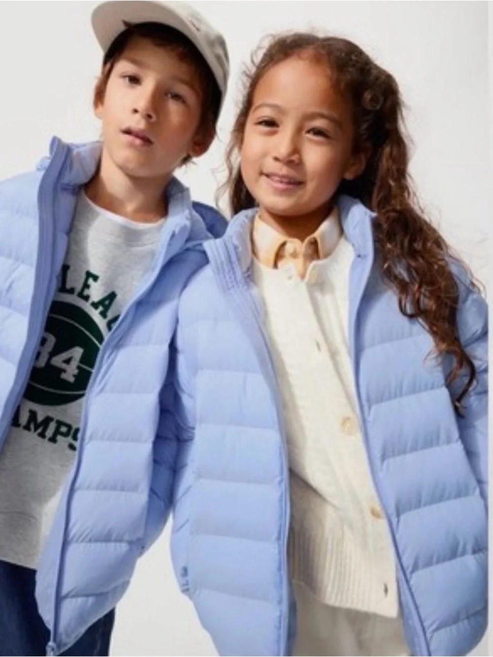 Uniqlo Kids Light Blue Puffer Jacket brand new
